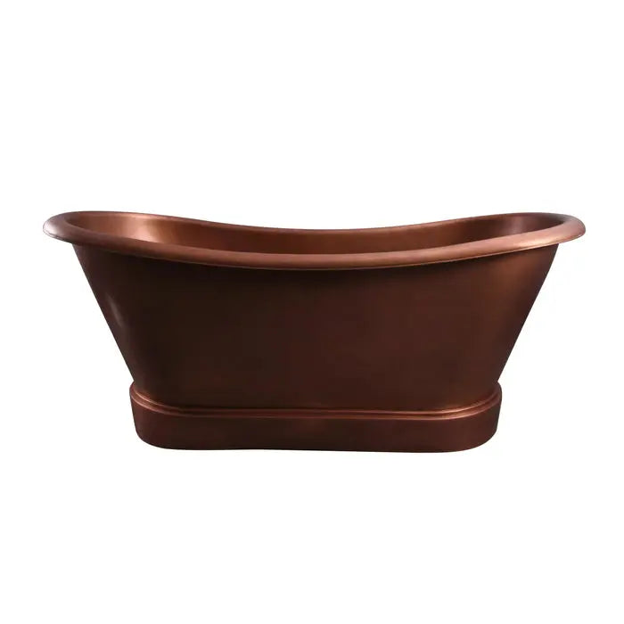 Barclay Carwyn COTDSN72L-SAC 72" Copper Double Slipper Freestanding Tub Barclay Products