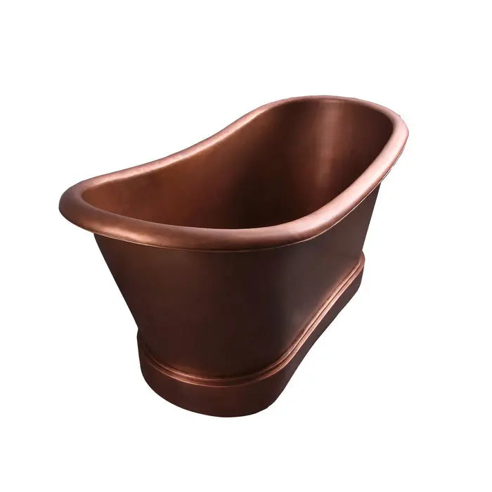 Barclay Carwyn COTDSN72L-SAC 72" Copper Double Slipper Freestanding Tub Barclay Products