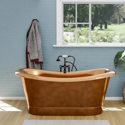 Barclay Chopin COTDSN70B-SAP Double Slipper Freestanding Tub With Base Barclay Products