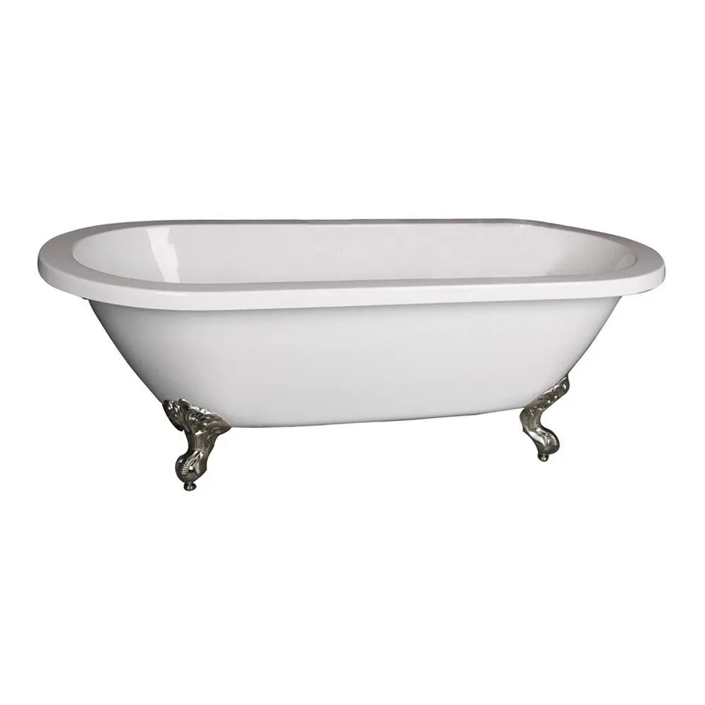 Barclay Collier 70" Acrylic Double Roll Freestanding Bathtub
