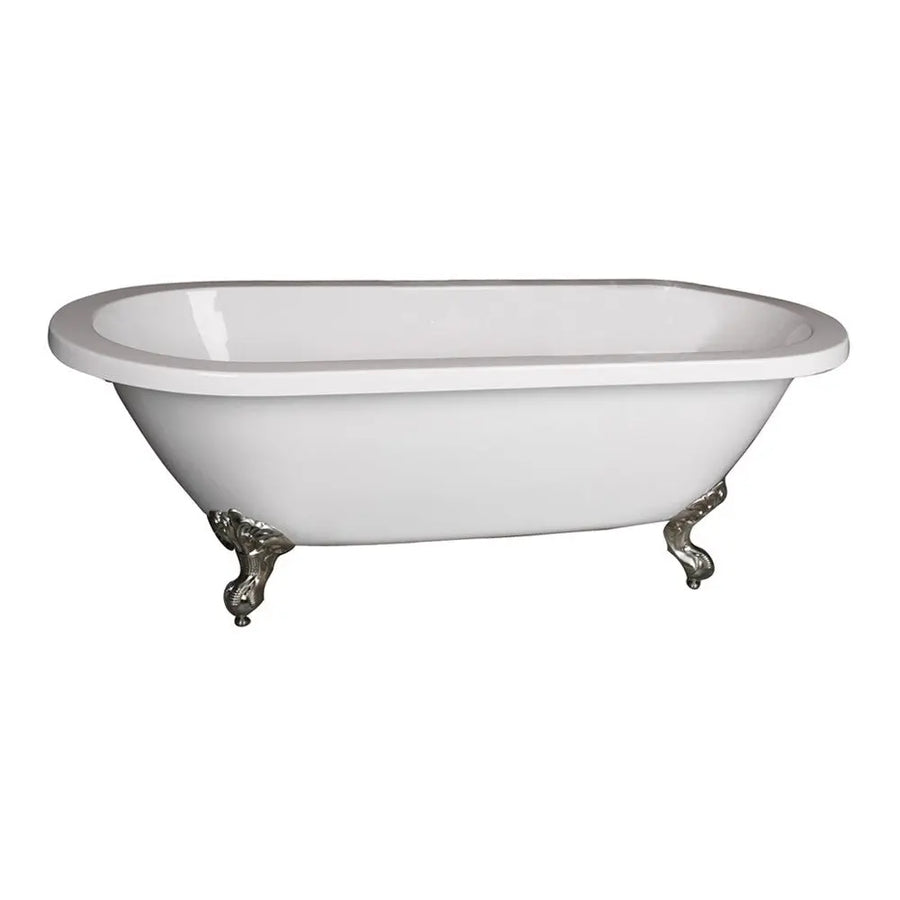 Barclay Collier 70" Acrylic Double Roll Freestanding Bathtub