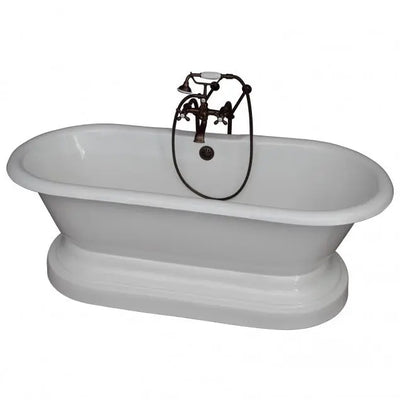Barclay Columbus 61″ Cast Iron Double Roll Top Tub Kit