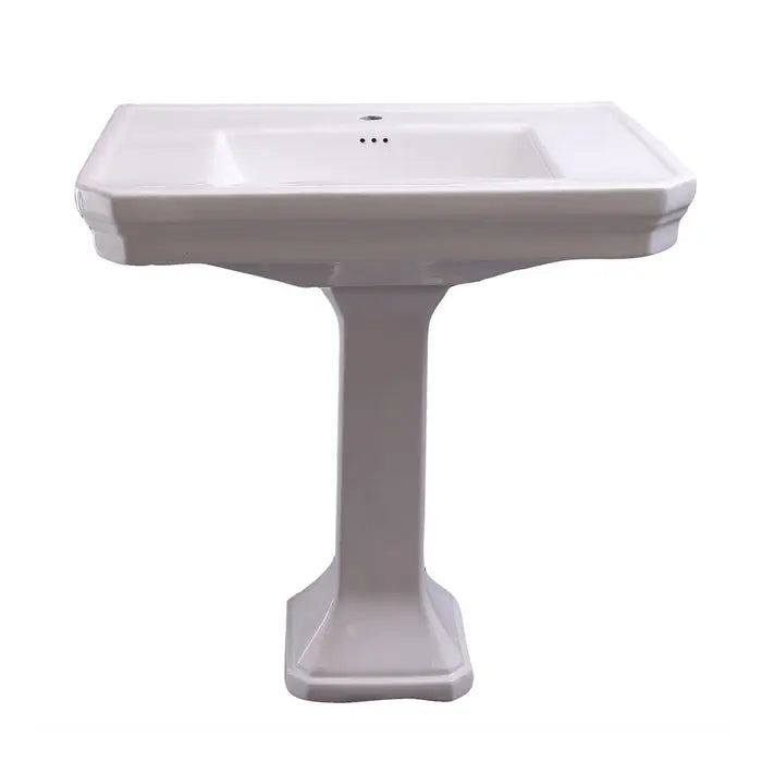 Barclay Corbin Rectangular Pedestal Bathroom Sink Barclay Products
