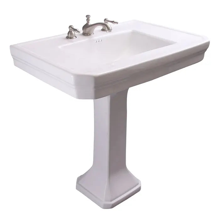 Barclay Corbin Rectangular Pedestal Bathroom Sink Barclay Products