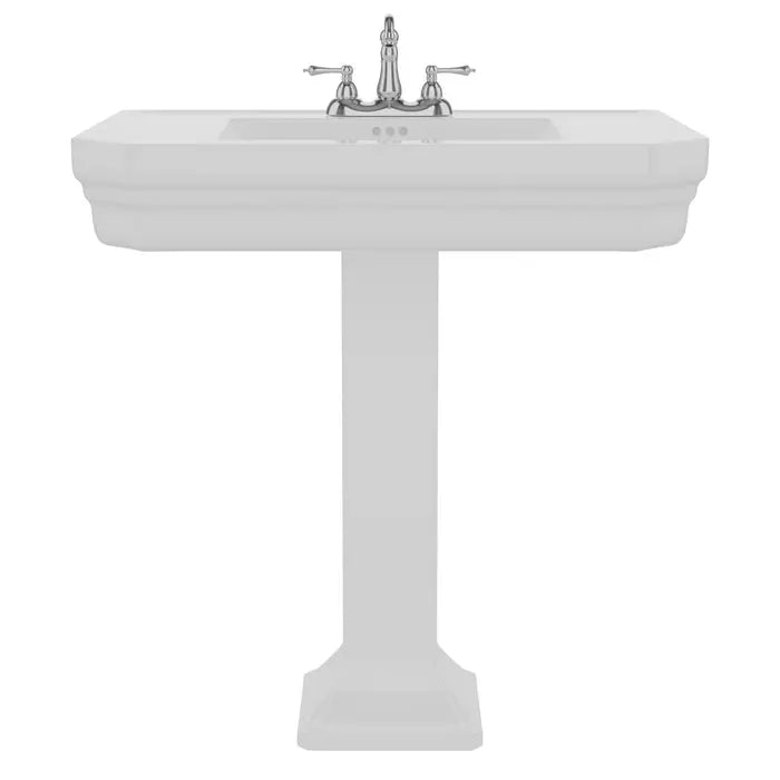 Barclay Corbin Rectangular Pedestal Bathroom Sink Barclay Products