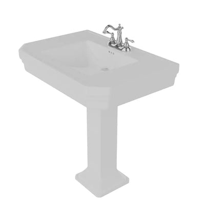 Barclay Corbin Rectangular Pedestal Bathroom Sink Barclay Products