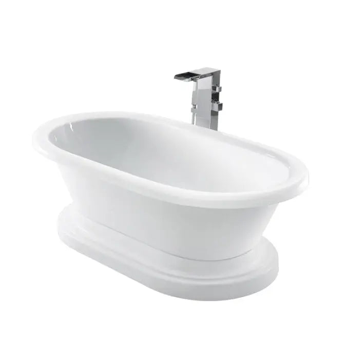 Barclay - Cordoba 71" Acrylic Double Roll Top Tub on Base - ATDR7H71BB-WH Barclay Products