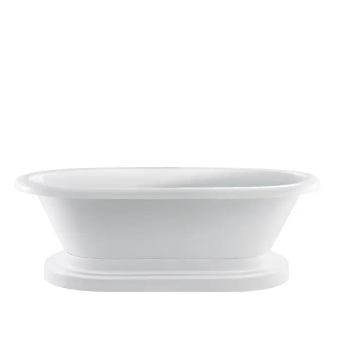 Barclay - Cordoba 71" Acrylic Double Roll Top Tub on Base - ATDR7H71BB-WH Barclay Products