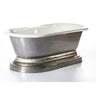 Barclay Doyle 67" Cast Iron Double Roll Top Freestanding Tub with Base