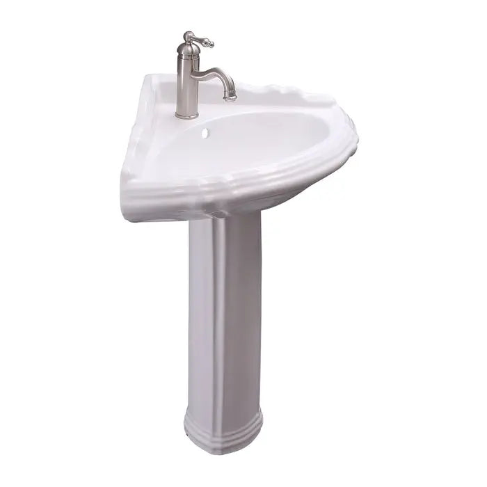 Barclay Ethan Corner Pedestal Bathroom Sink