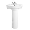 Barclay Evolution Corner Pedestal Lavatory Bathroom Sink