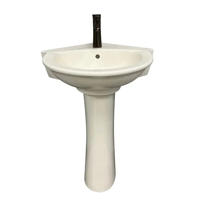 Barclay Evolution Corner Pedestal Lavatory Bathroom Sink Barclay Products
