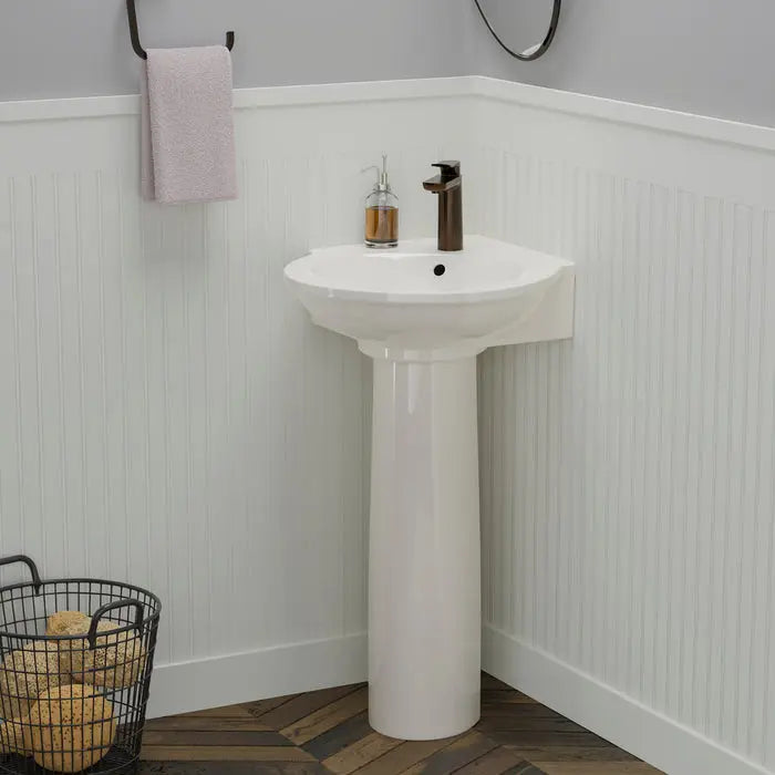 Barclay Evolution Corner Pedestal Lavatory Bathroom Sink COPY Barclay Products