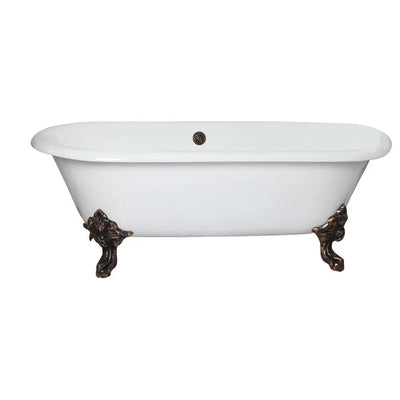 Barclay Gallagher 72" Cast Iron Double Ended Rolled Rim Clawfoot Tub