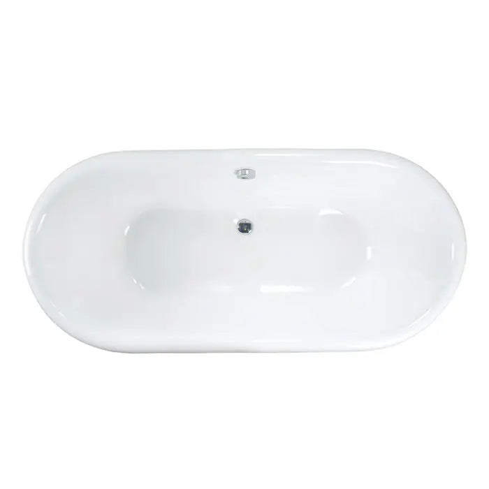 Barclay - Gallagher 72" Cast Iron Double Roll Top Tub - CTDRN72-WH Barclay Products