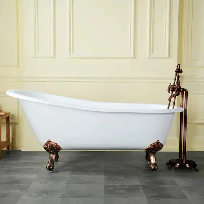 Barclay - Giselle 57" Cast Iron Slipper Freestanding Tub - CTSN57I-WH Barclay Products