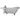 Barclay Griffin 61" Cast Iron Slipper Tub Kit - No Holes - detail view