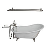 Barclay Griffin 61″ Cast Iron Slipper Tub Kit - No Holes