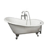 Barclay Icarus 67" Cast Iron Slipper Tub Kit - No Holes