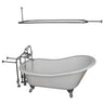 Barclay Icarus 67" Cast Iron Slipper Tub Kit - No Holes