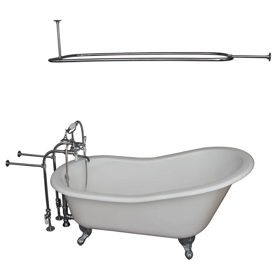 Barclay Icarus 67″ Cast Iron Slipper Tub Kit - No Holes
