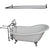 Barclay Icarus 67″ Cast Iron Slipper Tub Kit - No Holes
