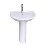 Barclay Karla 605 Pedestal Lavatory Bathroom Sink - detail view