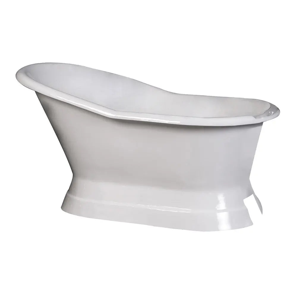 Barclay Leonardo Cast Iron Slipper Freestanding Pedestal Bathtub