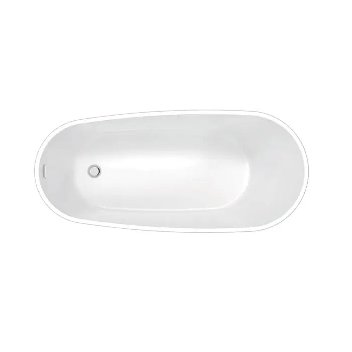 Barclay - Lulu 71" Acrylic Slipper Tub with Integral Drain and Overflow - ATSN71FIG Barclay Products