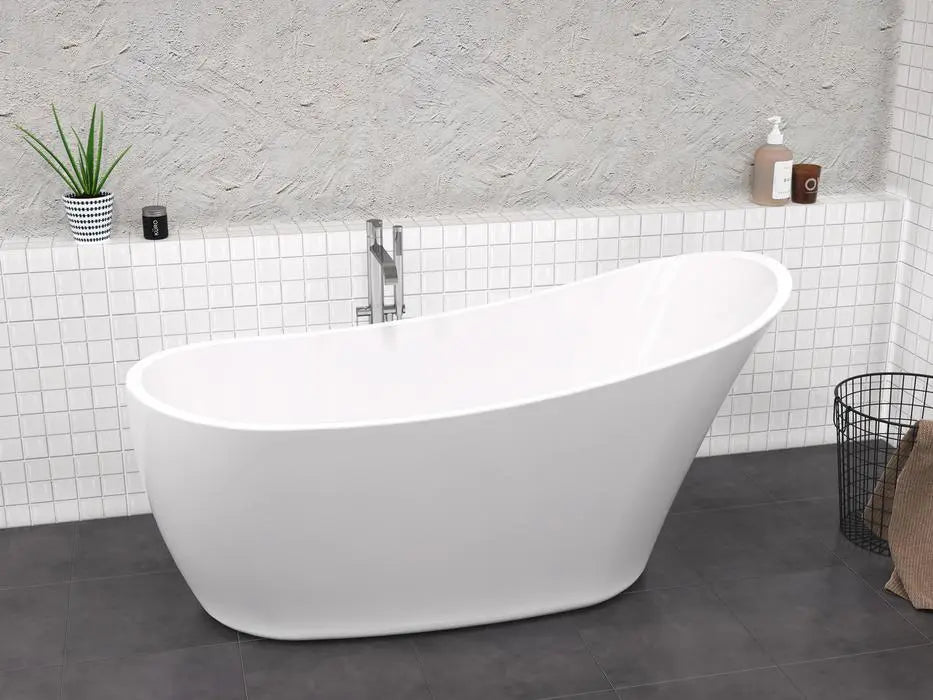 Barclay - Lydia 65" Acrylic Slipper Tub with Integrated Drain and Overflow - ATSN65IG Barclay Products