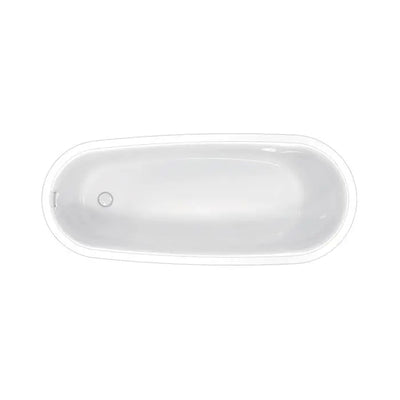 Barclay - Lyndell 67" Acrylic Slipper Tub with Integral Drain and Overflow - ATSN67FIG Barclay Products