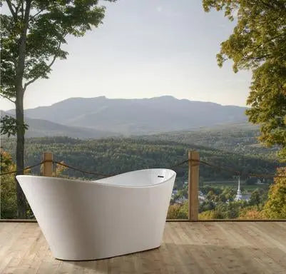 Barclay Marilyn ATFSN71SIG 71" Acrylic Slipper Tub with Integral Drain Barclay Products