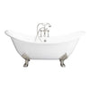 Barclay Marshall 71″ Cast Iron Double Slipper Clawfoot Tub Kit Barclay Products
