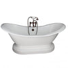 Barclay Marshall 71″ Cast Iron Double Slipper Tub Kit