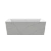 Barclay Marwa 65" Acrylic Tub with Internal Drain and Overflow-Marble White Kingston Brass