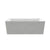 Barclay Marwa 65" Acrylic Tub with Internal Drain and Overflow-Marble White