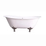 Barclay - Maxmillian 67" Cast Iron Double Slipper Freestanding Tub - CTDSN67-WH Barclay Products
