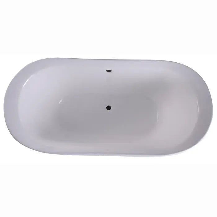 Barclay - Maxmillian 67" Cast Iron Double Slipper Freestanding Tub - CTDSN67-WH Barclay Products
