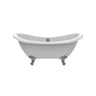 Barclay Monterrey 63" Acrylic Double Slipper Tub with Imperial Feet Barclay Products