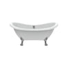 Barclay Monterrey 63" Acrylic Double Slipper Tub with Lion Paw Feet Barclay Products