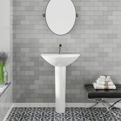 Barclay Morning 650 Pedestal Lavatory Bathroom Sink Barclay Products