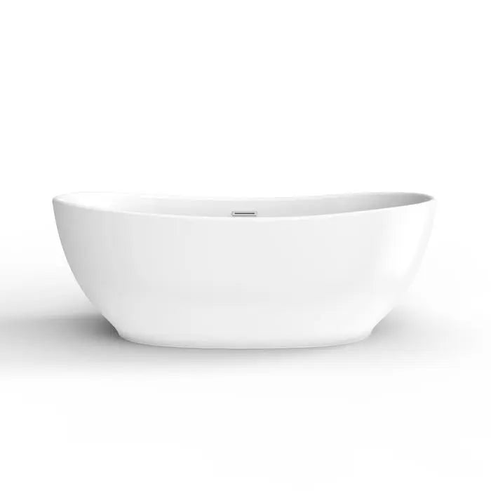 Barclay - Mystique 59" Acrylic Double Slipper Tub with Integral Drain - ATDSN59IG Barclay Products