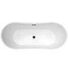 Barclay Nairobi 67" Double Slipper Acrylic Matte White Freestanding Tub Barclay Products