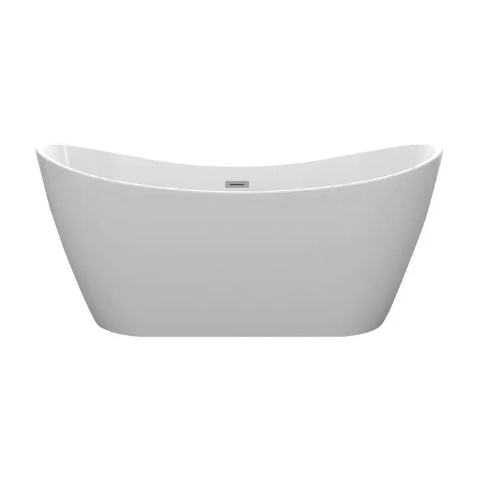 Barclay Nairobi 67" Acrylic Double Slipper Tub White ATDSN67MIG Barclay Products