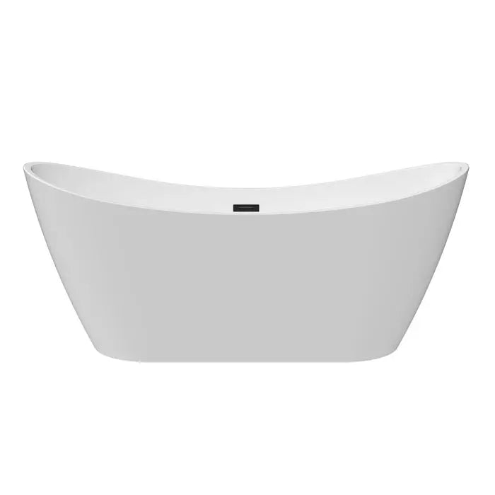 Barclay Nairobi 67" Double Slipper Acrylic Matte White Freestanding Tub Barclay Products