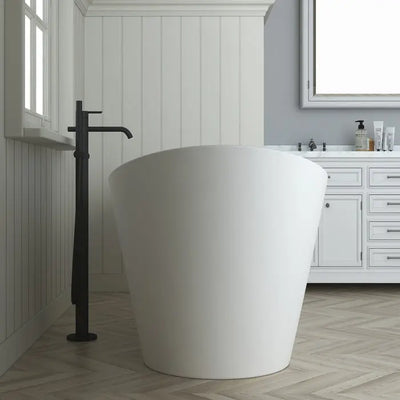 Barclay Nairobi 67" Double Slipper Acrylic Matte White Freestanding Tub Barclay Products