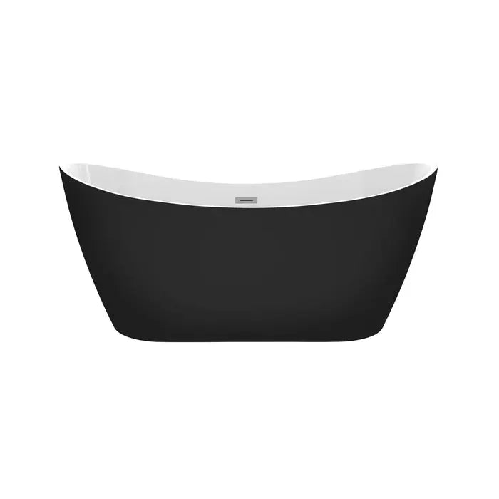 Barclay Nairobi 67" Double Slipper Matte Black Freestanding Tub Barclay Products