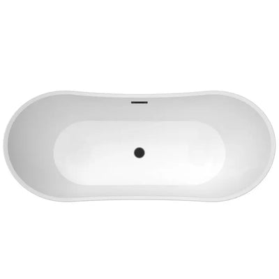 Barclay Nairobi 67" Double Slipper Matte Black Freestanding Tub Barclay Products