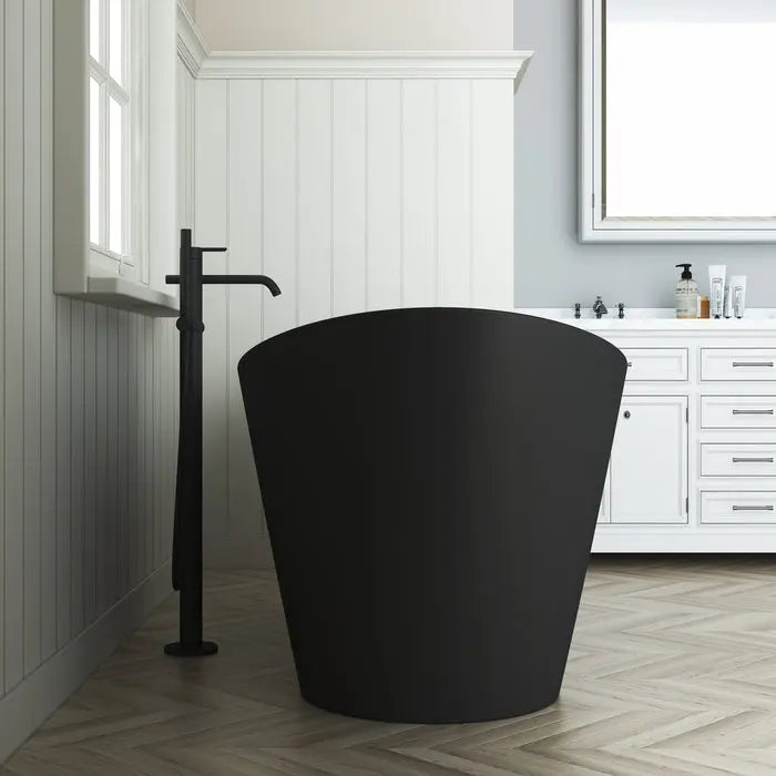 Barclay Nairobi 67" Double Slipper Matte Black Freestanding Tub Barclay Products