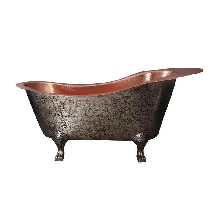 Barclay Naples 73" x 36" Wide Copper Slipper Clawfoot Tub